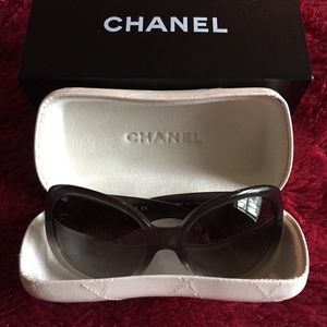 Black Ombré Chanel Sunglasses